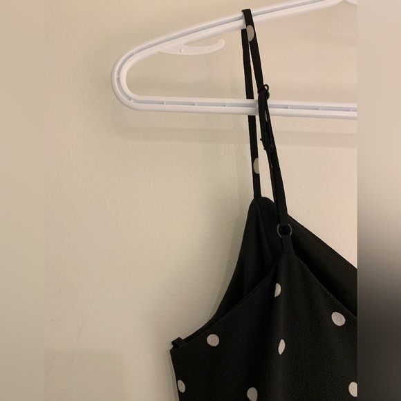 White & black polka dot jumpsuit. Monteau. Size M. - Picture 6 of 8